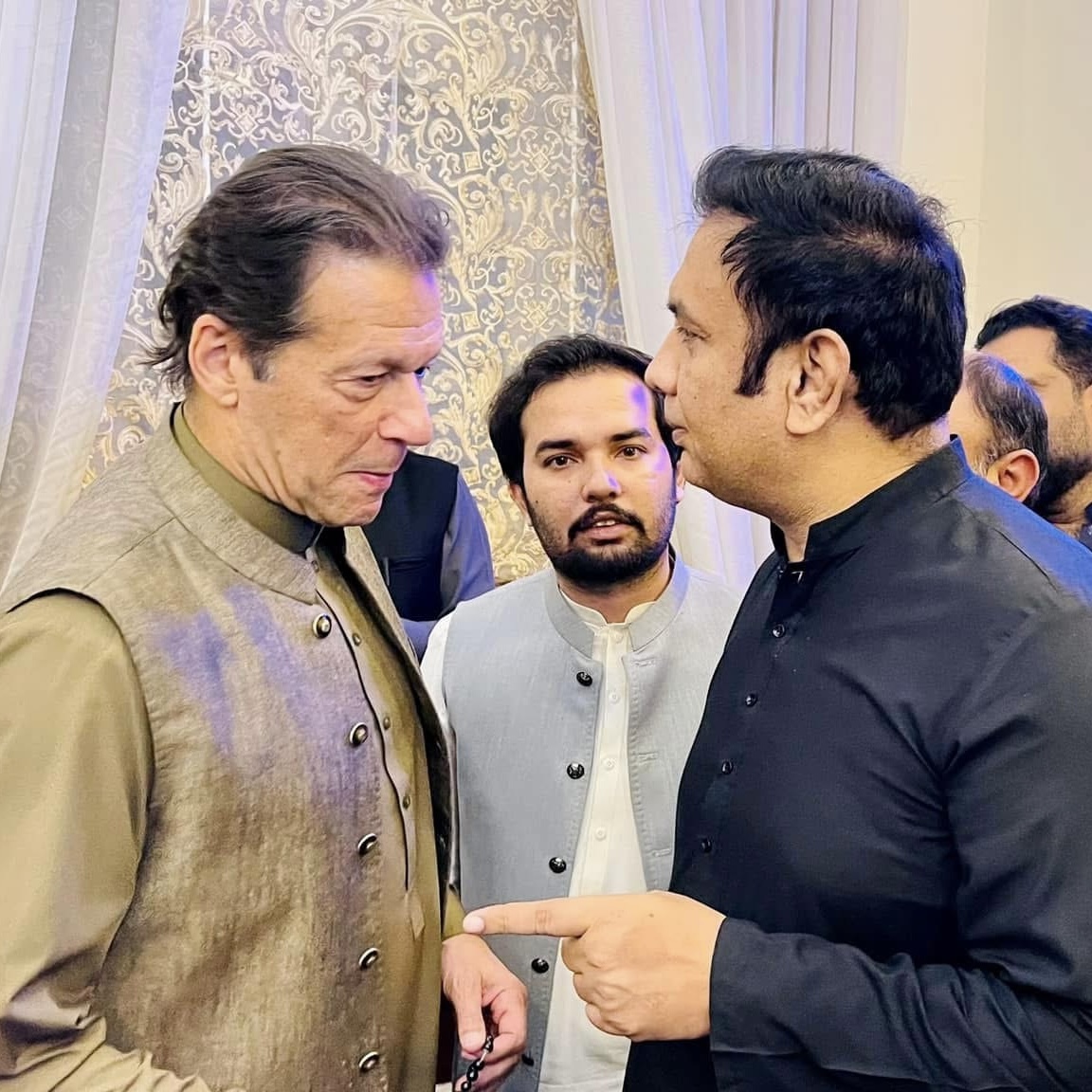 Nasir Bashir in a political conversation